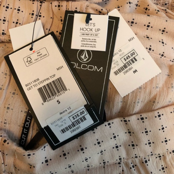 VOLCOM ‘ GET TO STEPPIN’ 2 piece set - Picture 3 of 3